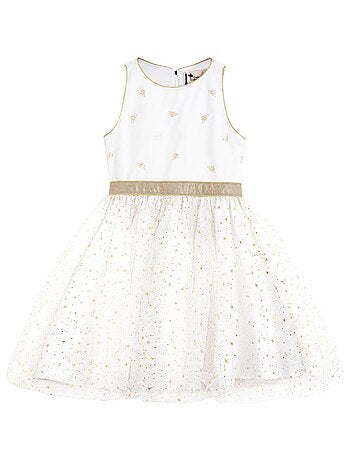Robe Cérémonie Coton et Tulle à Paillettes HEPBURN - La Faute à Voltaire