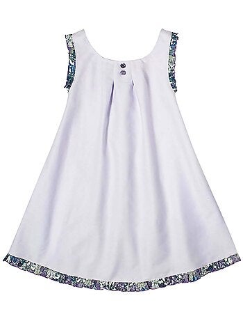 Robe Cérémonie Coton Fleurie ANAIS - La Faute à Voltaire