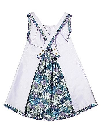 Robe Cérémonie Coton Fleurie ANAIS - La Faute à Voltaire