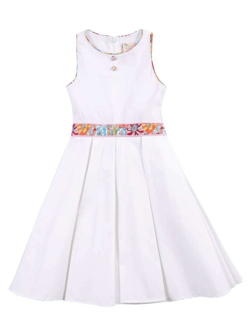 Robe Cérémonie   Coton  Fleurie Liberty   HEPBURN - La Faute à Voltaire - Kiabi