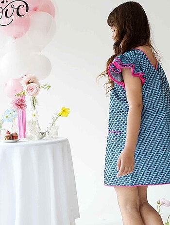 Robe Cérémonie Coton Palmiers BUTTERFLY - La Faute à Voltaire