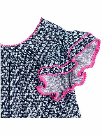 Robe Cérémonie Coton Palmiers BUTTERFLY - La Faute à Voltaire