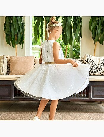 Robe Cérémonie en Tulle et Lin HEPBURN - La Faute à Voltaire