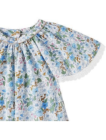 Robe Cérémonie Fleurie à Manches Papillon BUTTERFLY - La Faute à Voltaire