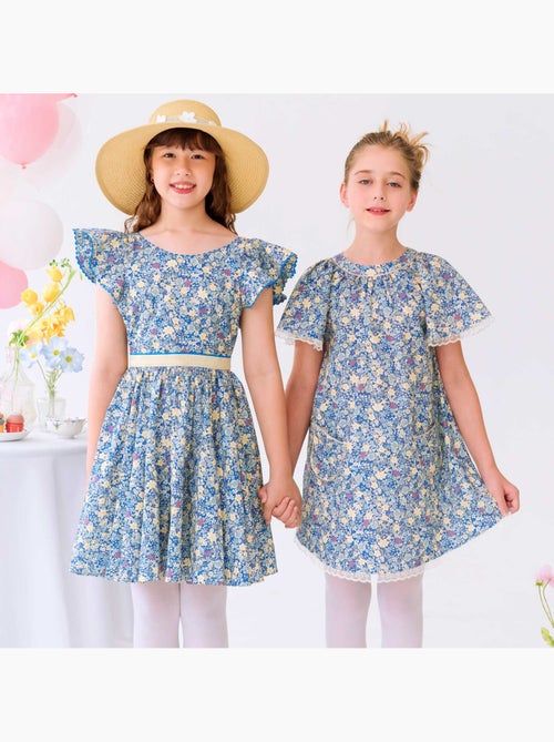 Robe Cérémonie  Fleurie   à Manches Papillon  BUTTERFLY - La Faute à Voltaire - Kiabi