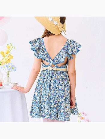 Robe Cérémonie Fleurie et à Volants ANGEL - La Faute à Voltaire