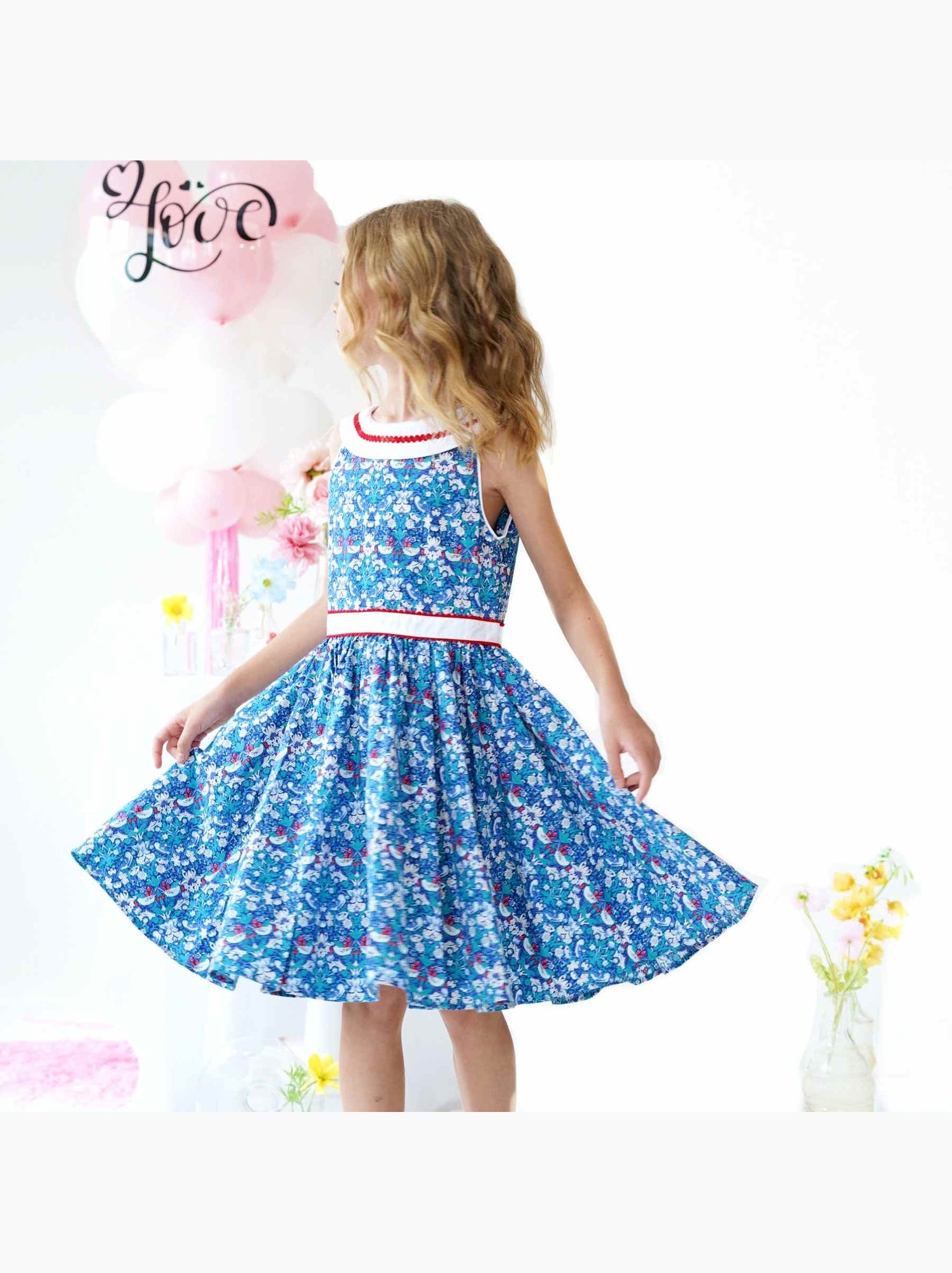 Robe Fourreau Lela Rose - Col Bateau Fleuri, Taille 4, Bleu, Neuve Avec étiquettes