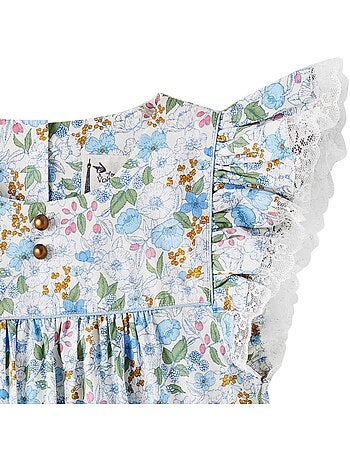 Robe Cérémonie Fleurie Liberty APPOLINE - La Faute à Voltaire