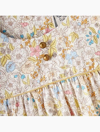 Robe Cérémonie Fleurie Liberty APPOLINE - La Faute à Voltaire