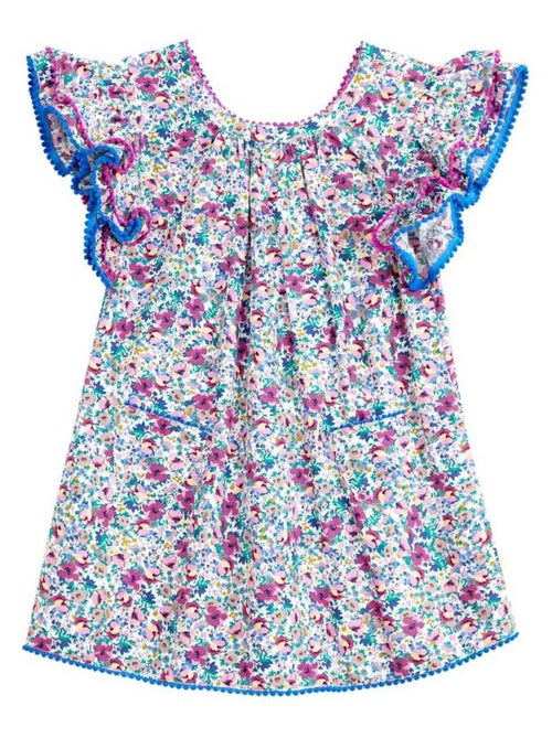 Robe Cérémonie Fleurie    Manches Papillons  BUTTERFLY - La Faute à Voltaire - Kiabi