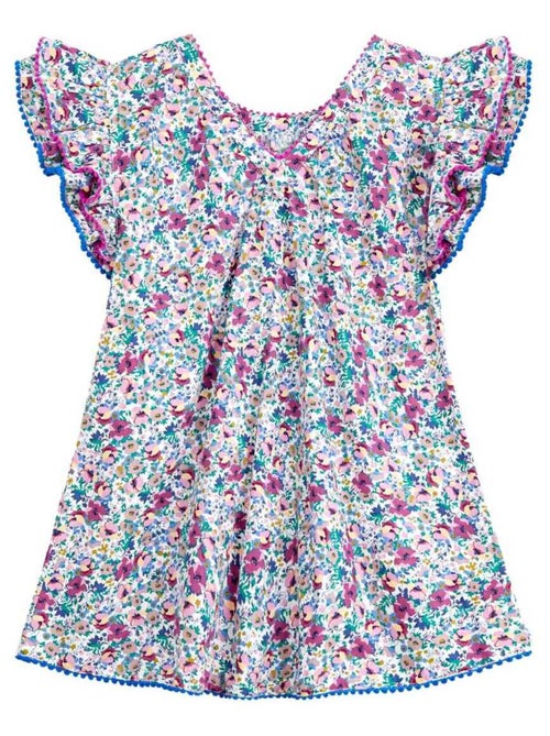 Robe Cérémonie Fleurie    Manches Papillons  BUTTERFLY - La Faute à Voltaire - Kiabi