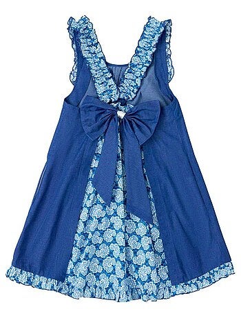 Robe Cérémonie Fleurie Noeud Amovible ANAIS - La Faute à Voltaire