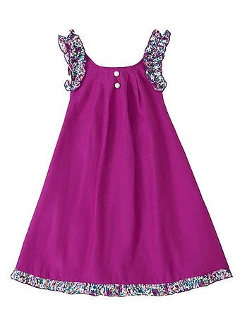 Robe Cérémonie Fleurie Noeud Amovible ANAIS - La Faute à Voltaire