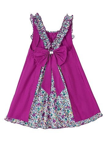 Robe Cérémonie Fleurie Noeud Amovible ANAIS - La Faute à Voltaire