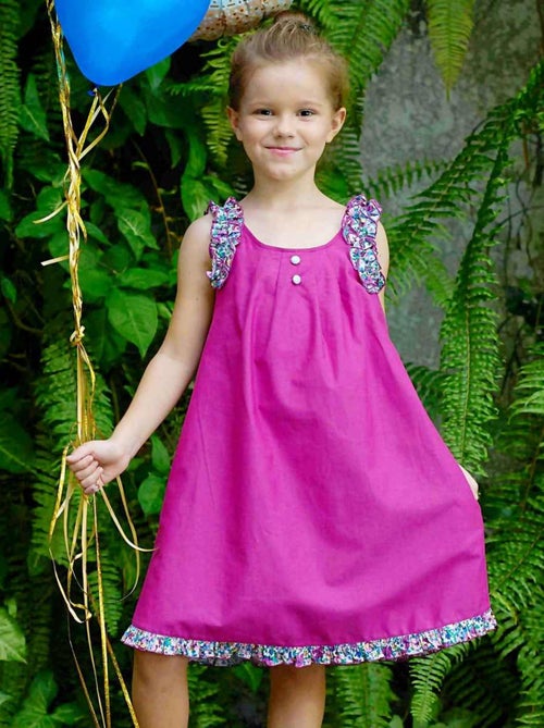 Robe Cérémonie Fleurie    Noeud Amovible  ANAIS - La Faute à Voltaire - Kiabi