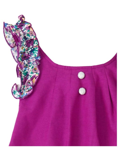 Robe Cérémonie Fleurie    Noeud Amovible  ANAIS - La Faute à Voltaire - Kiabi