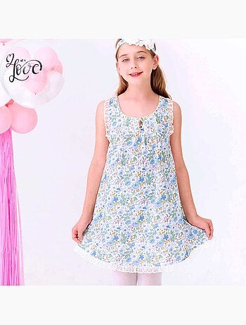 Robe Cérémonie Liberty à Bretelles Croisées ANAÏS - La Faute à Voltaire