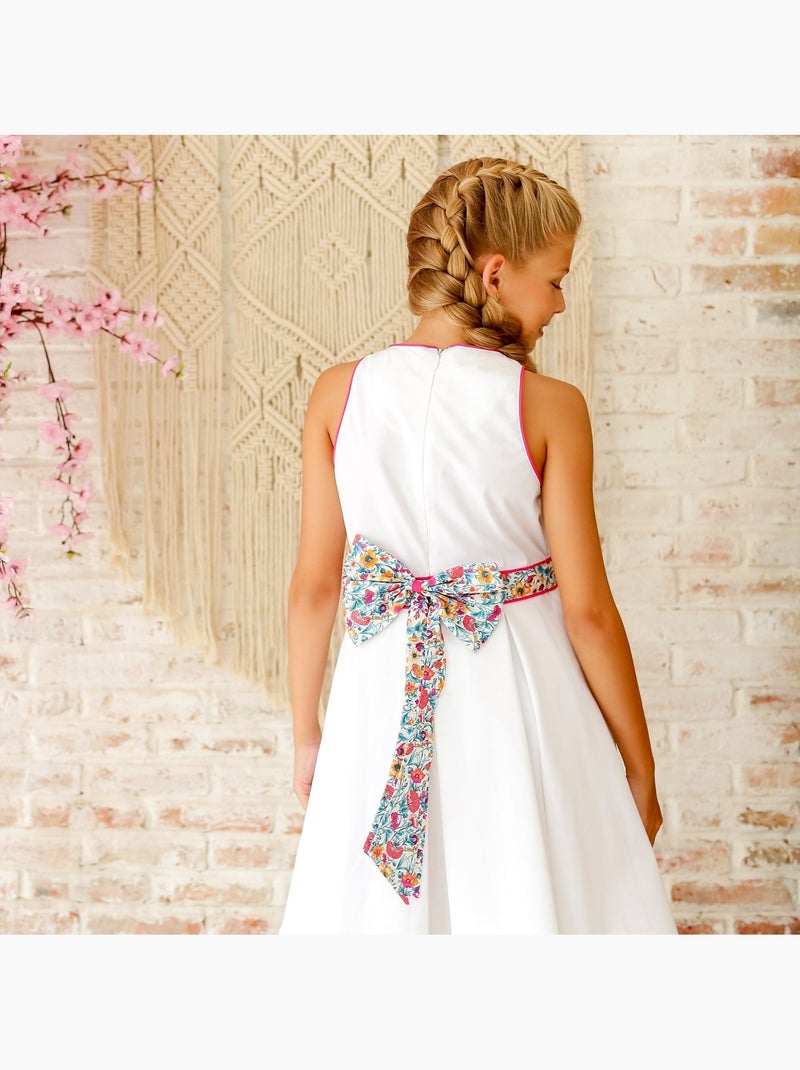 Robe Cérémonie   Liberty  Qui tourne  HEPBURN - La Faute à Voltaire Blanc - Kiabi