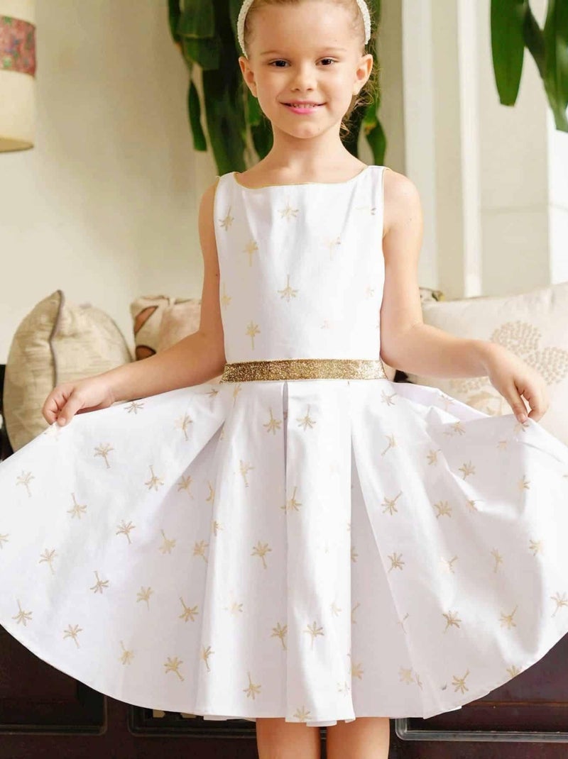 Robe Cérémonie Lin et HEPBURN La Faute à Voltaire Blanc