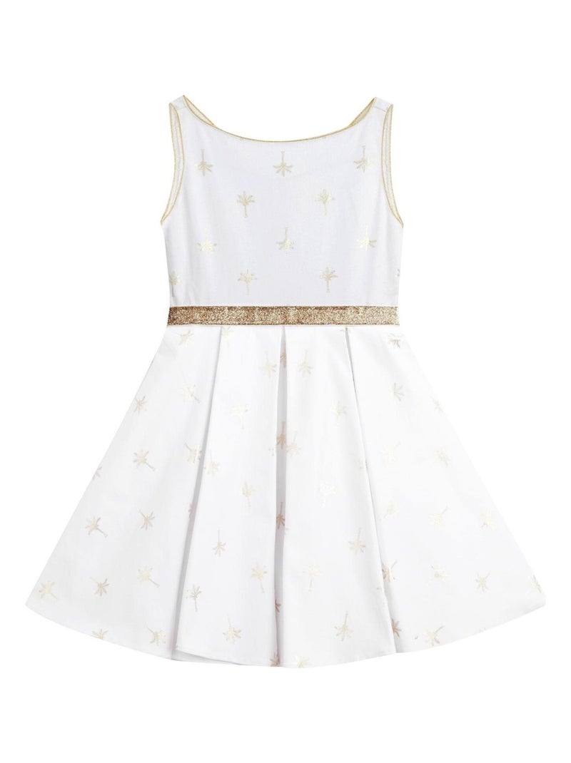 Robe Cérémonie   Lin  et   HEPBURN - La Faute à Voltaire Blanc - Kiabi