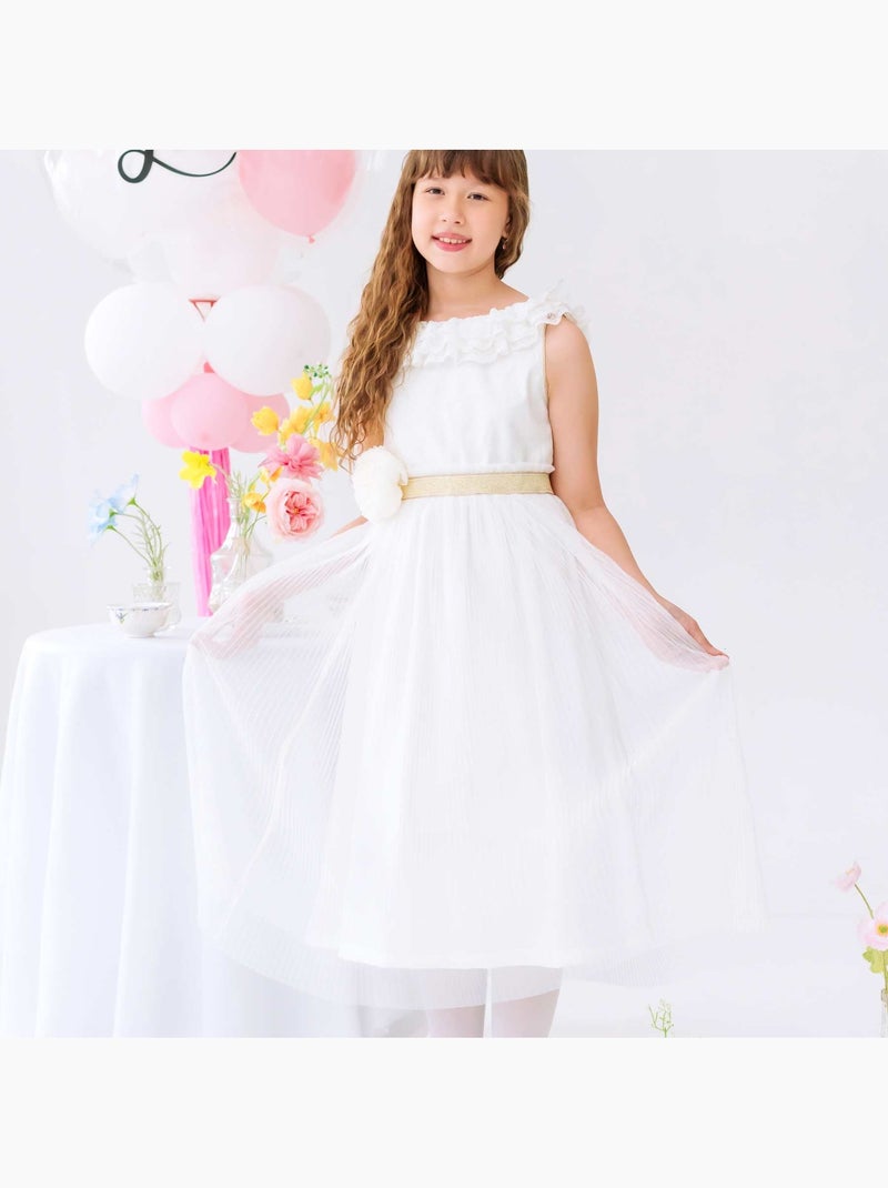 Robe Cérémonie  Longue    ÉLÉONAURE - La Faute à Voltaire Beige/Blanc - Kiabi