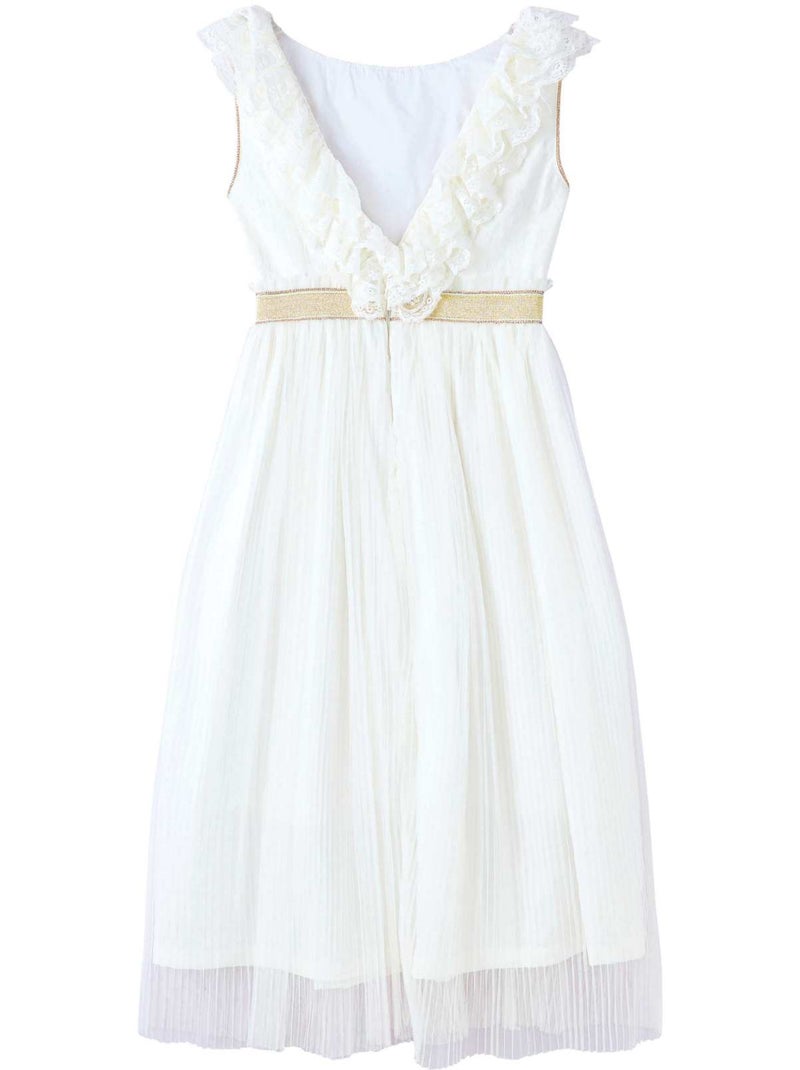 Robe Cérémonie  Longue    ÉLÉONAURE - La Faute à Voltaire Beige/Blanc - Kiabi