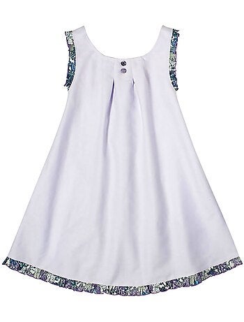Robe Cérémonie Mauve Liberty ANAIS - La Faute à Voltaire