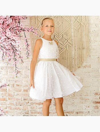 Robe Cérémonie Qui Tourne en Tulle Détails s HEPBURN - La Faute à Voltaire