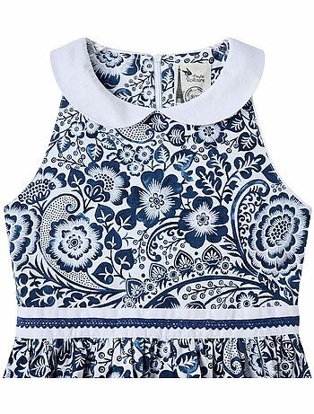 Robe Cérémonie Qui Tourne Fleurie HEPBURN - La Faute à Voltaire