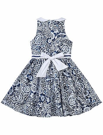 Robe Cérémonie Qui Tourne Fleurie HEPBURN - La Faute à Voltaire