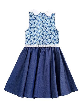 Robe Cérémonie qui Tourne Fleurie HEPBURN - La Faute à Voltaire