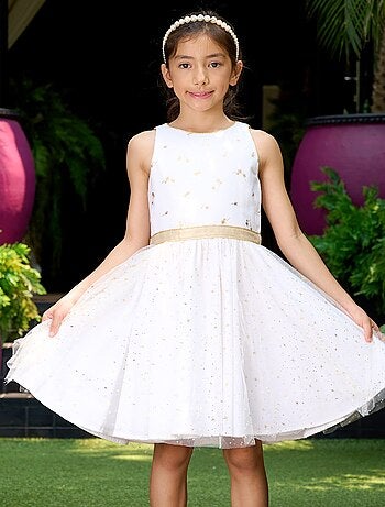 Robe Cérémonie tte et Tulle à Paillettes HEPBURN - La Faute à Voltaire