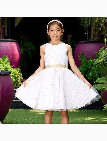 Robe Cérémonie tte Lin et avec Noeud HEPBURN - La Faute à Voltaire