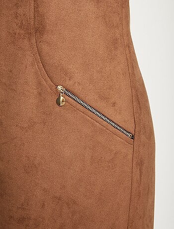 Robe chasuble en maille suédée