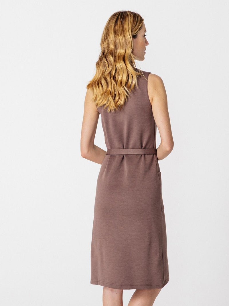 Robe-chasuble maille milano Thermolactyl - Damart Taupe - Kiabi