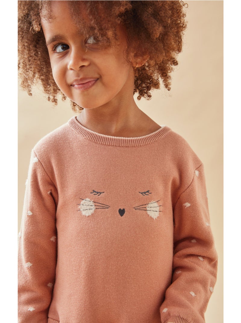 Robe chat tricot, foncé Noukie's Rose - Kiabi