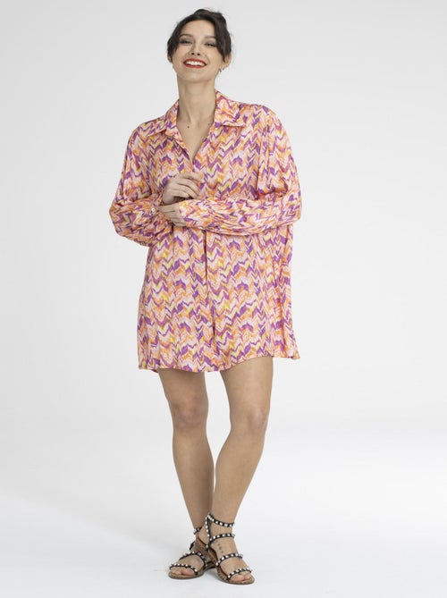 Robe CHELSY Orange Robes chemise - Kiabi