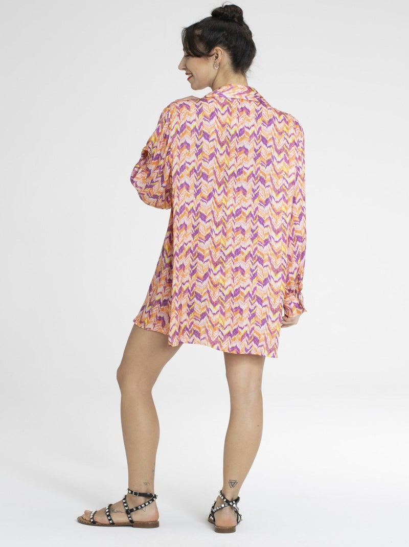 Robe CHELSY Orange Robes chemise Orange - Kiabi