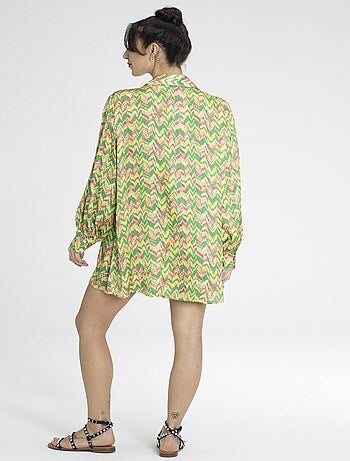 Robe CHELSY Vert Robes chemise