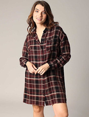Robe chemise à carreaux
'Deeluxe'