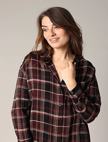 Robe chemise à carreaux
'Deeluxe'