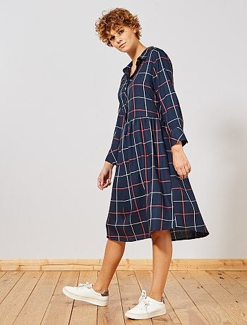 Robe chemise à carreaux 'JDY'