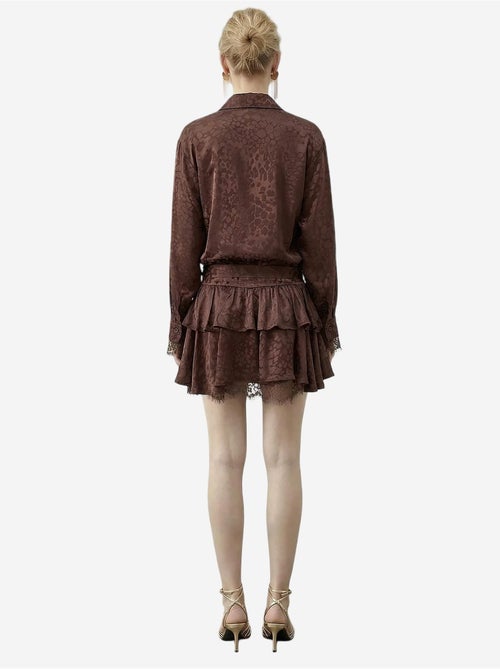Robe-chemise à imprimé léopard avec ceinture lucci - Kiabi Robe-chemise à imprimé léopard avec ceinture lucci - Kiabi