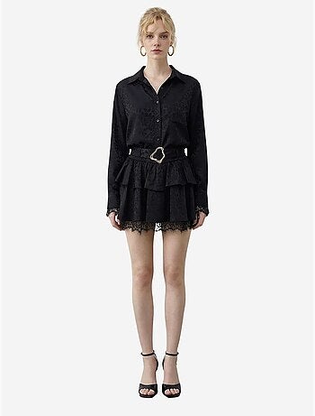 Robe-chemise à imprimé léopard avec ceinture lucci