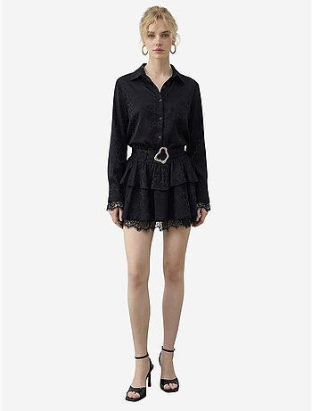 Robe-chemise à imprimé léopard avec ceinture lucci