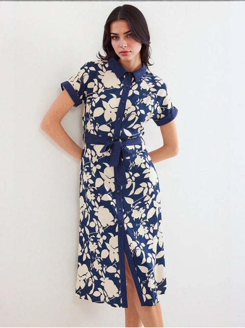 Robe chemise à motifs bdart - Kiabi Robe chemise à motifs bdart - Kiabi