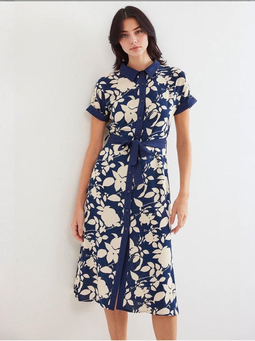 Robe chemise à motifs bdart - Kiabi Robe chemise à motifs bdart - Kiabi