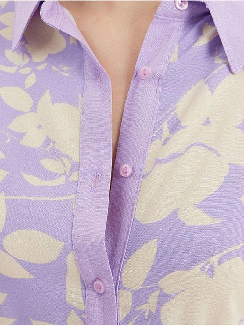 Robe chemise à motifs bdart Lavande - Kiabi