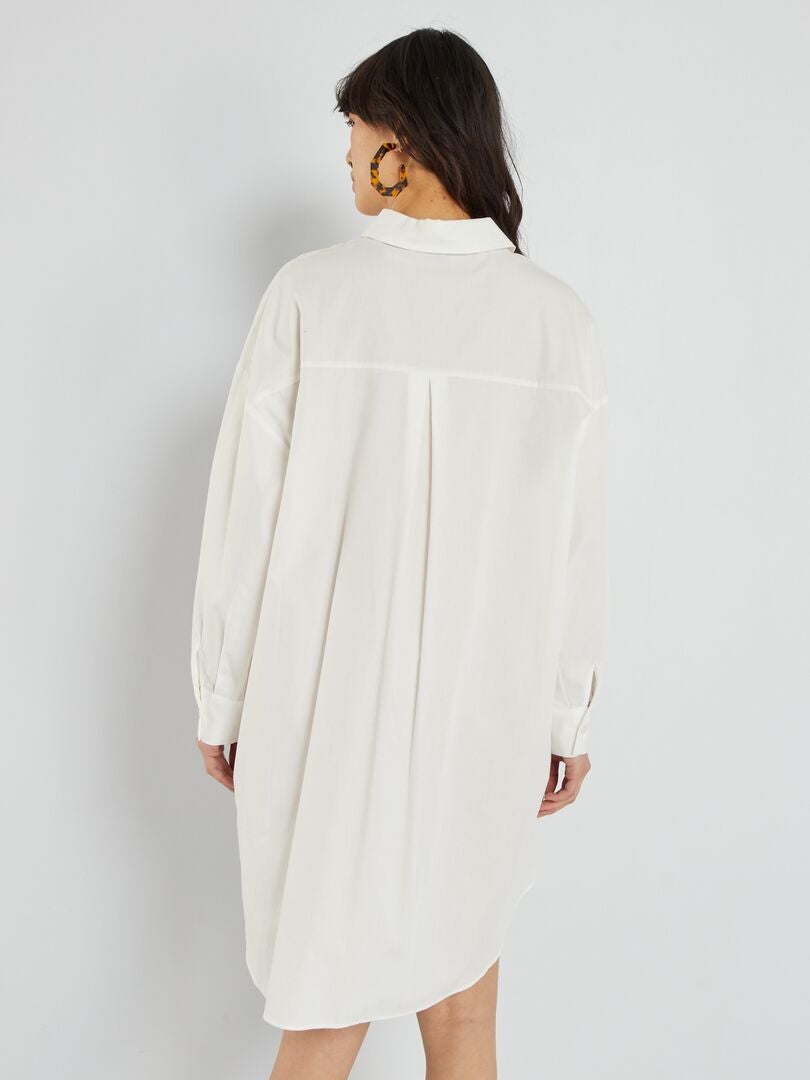 Robe chemise blanc - Kiabi