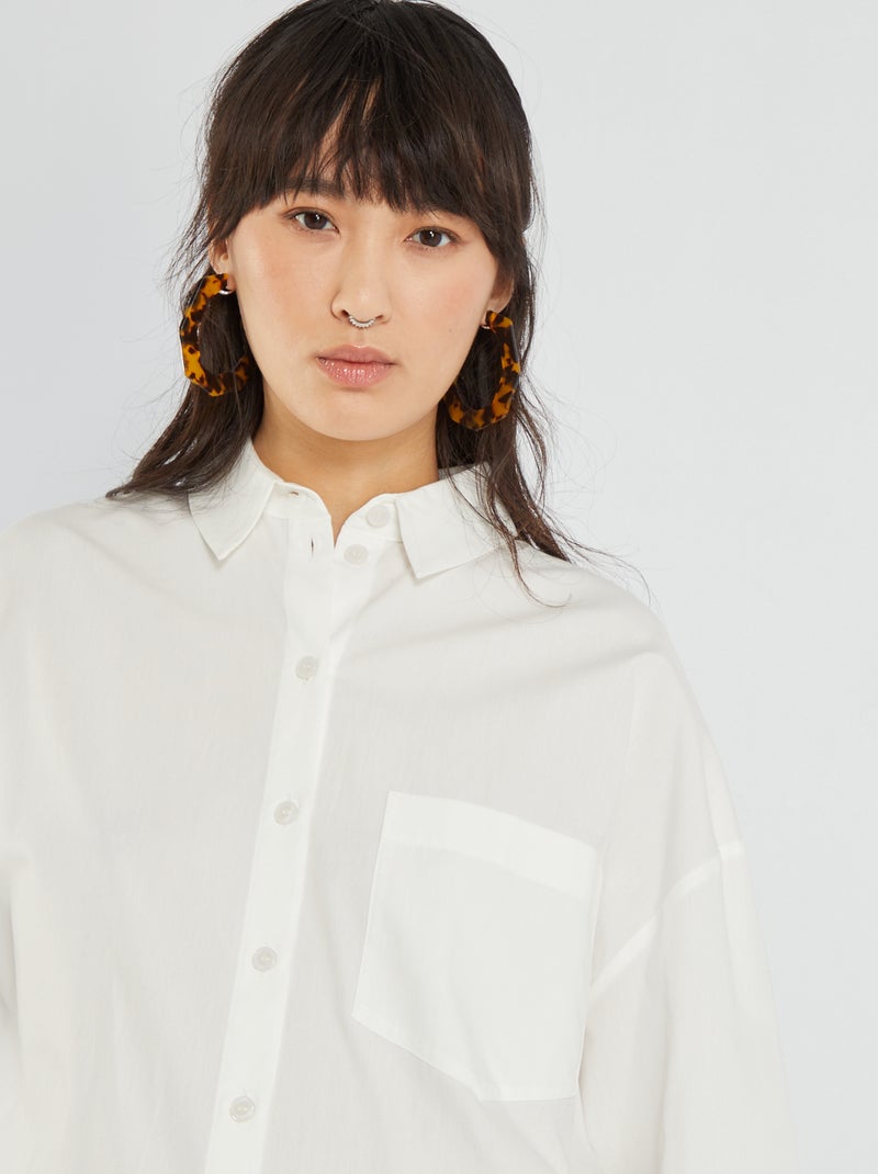 Robe chemise blanc - Kiabi